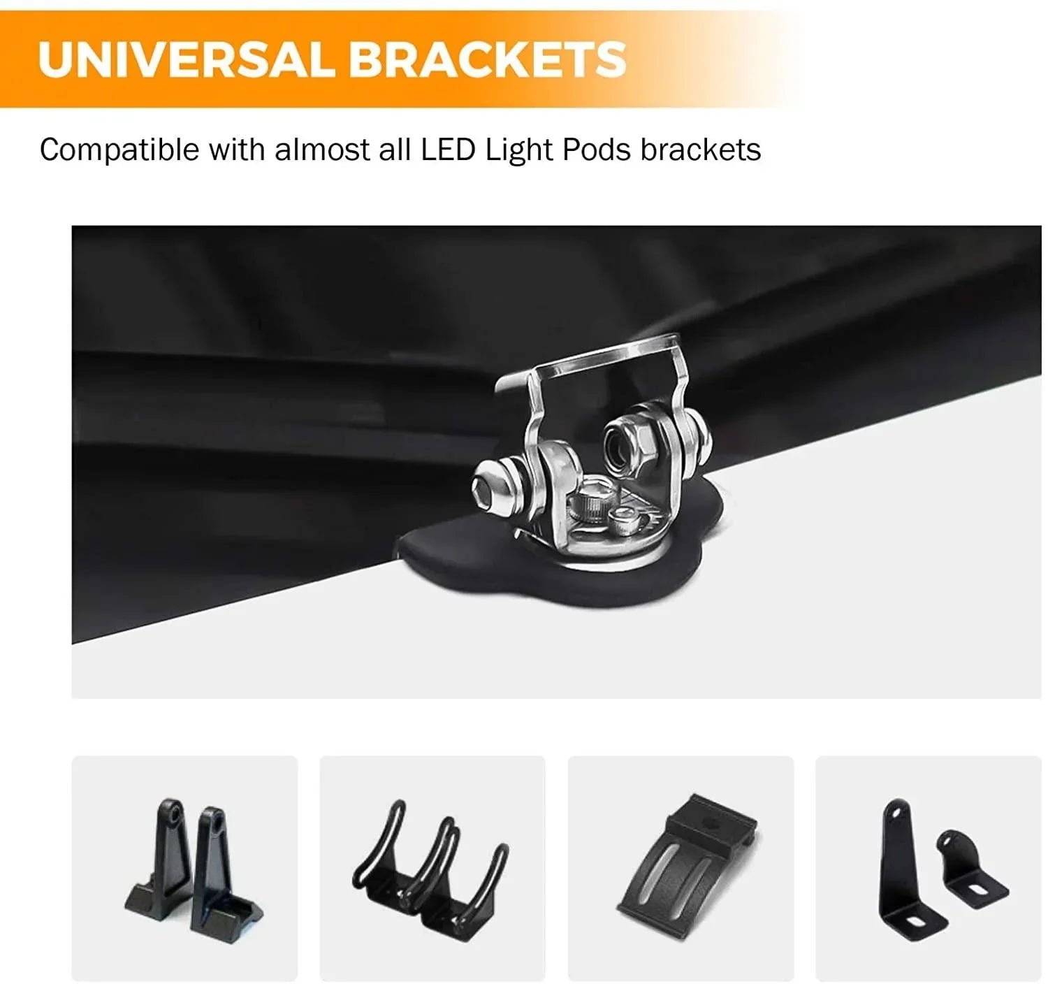 Ditch Light Bonnet Mounting Brackets