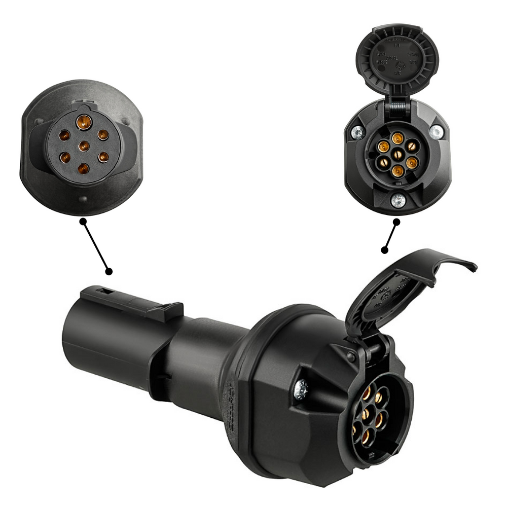 Voltage Reducer 24v to 12v (Converts a 24N 7 Pole Socket to 12V 7 Pole