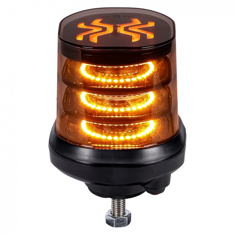 X-Spider Dark Lens LED Beacon / Single Bolt Mount