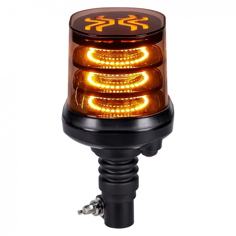 X-Spider Dark Lens LED Beacon / Flexi DIN Base