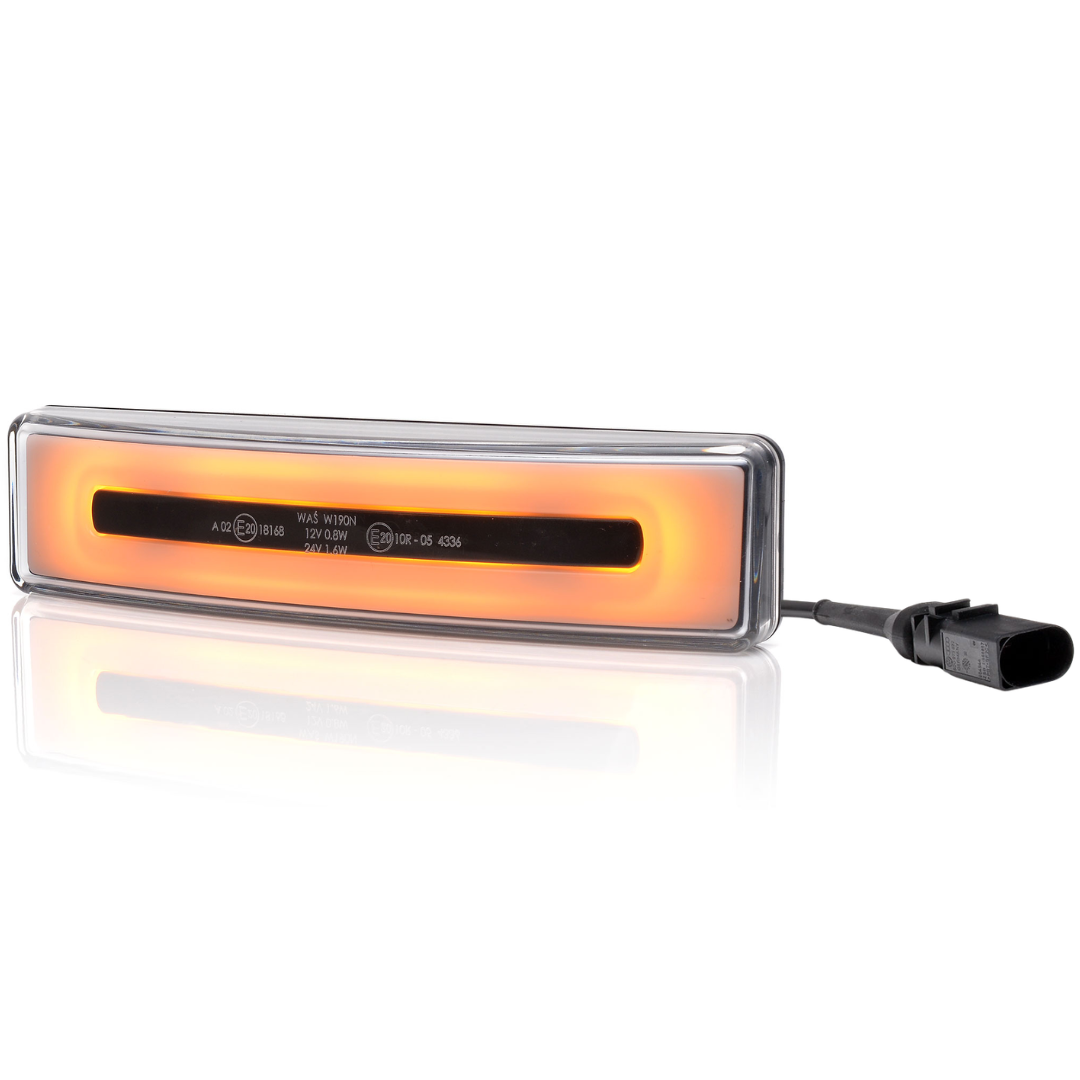 Amber Scania Neon LED Visor Lamp with Plug