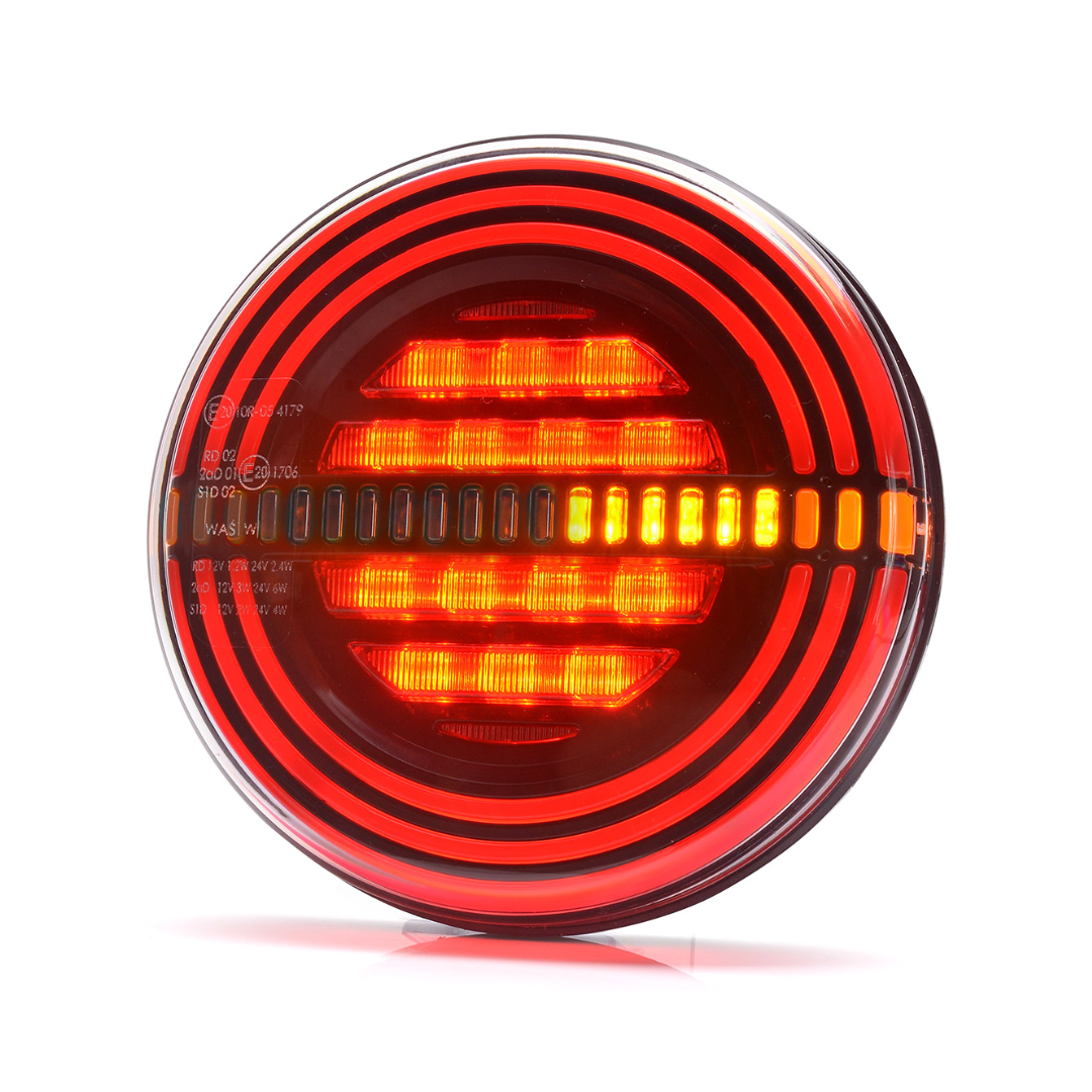 W191DD Round Trailer Light with Dynamic Indicator