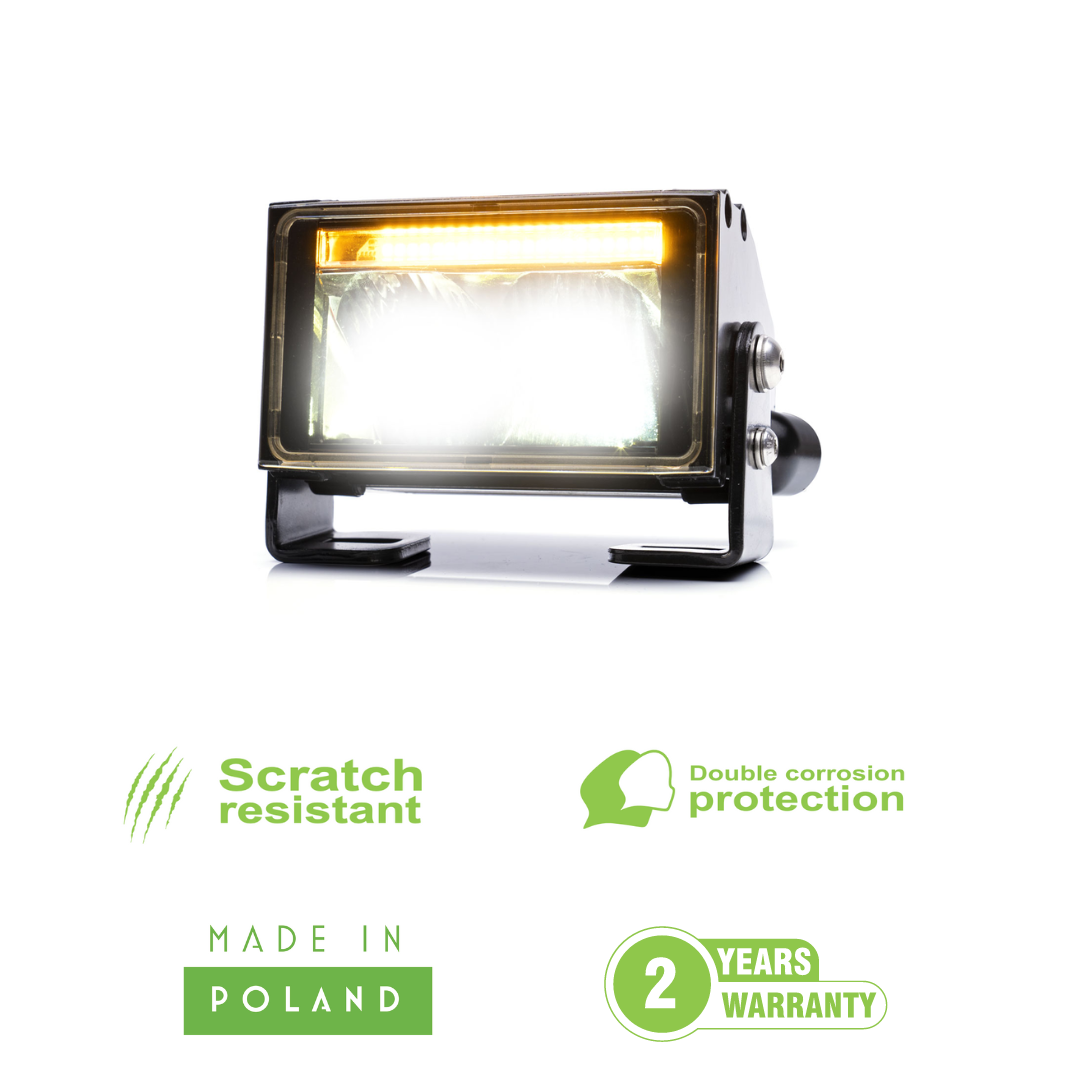 WAS W224 Mini LED Light Bar med Strobe Light Strip / 4"