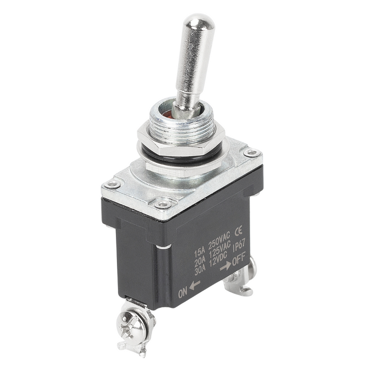 Interruttore Luce Da Esterno IP55 Grigio Grafite - Interruttore On/Off Montaggio A Superficie Con Retroilluminazione - Foto 7