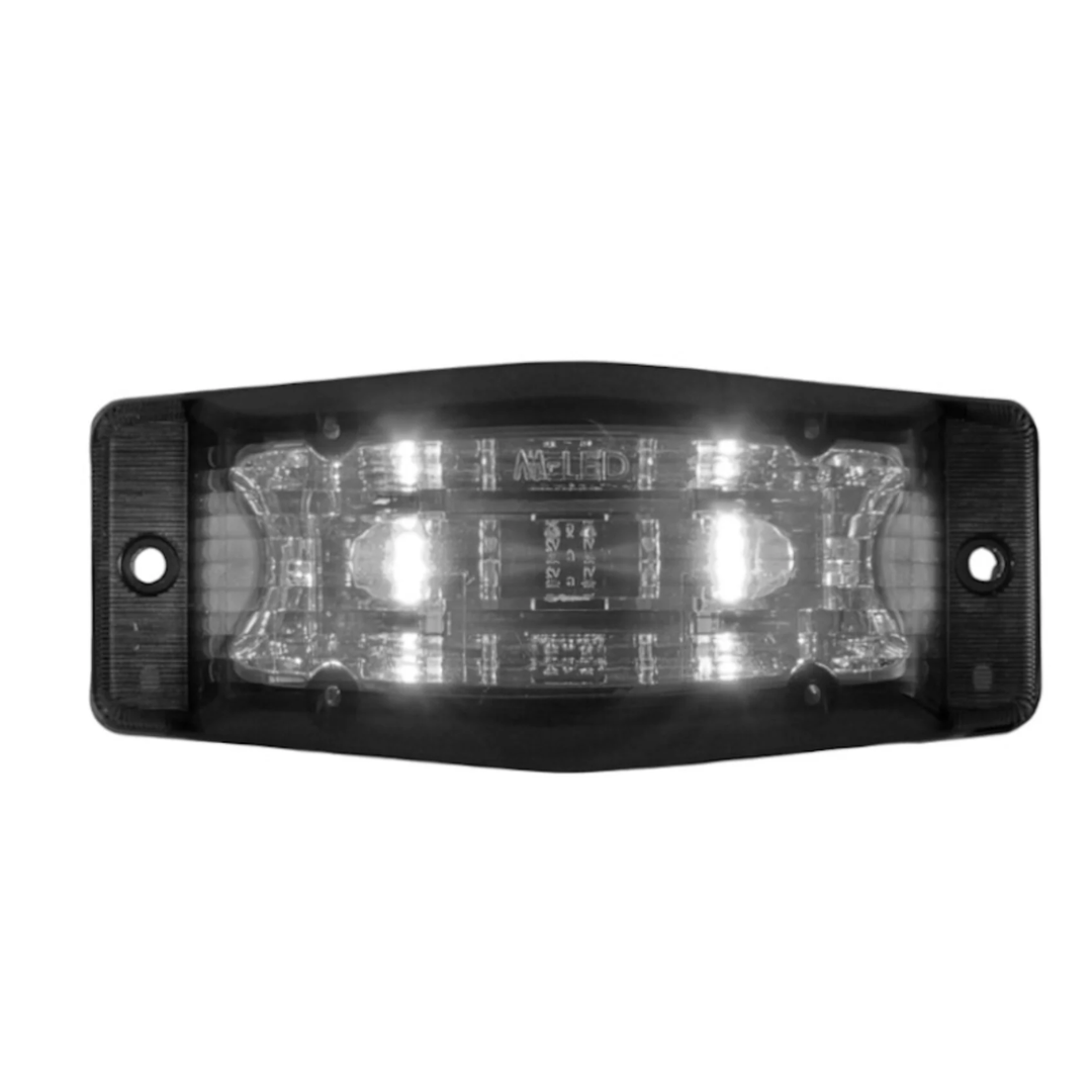 Slimline LED-lampe med dobbelt brænder / tofarvet med mørk linse