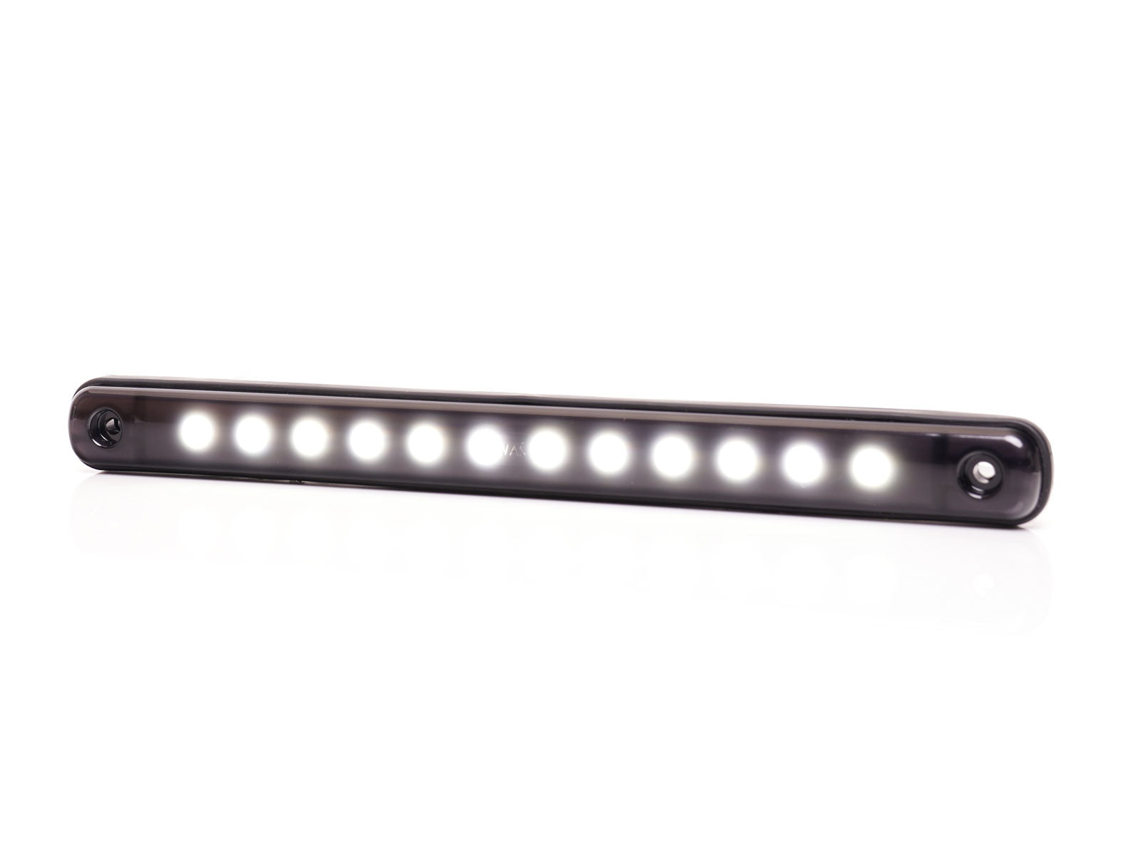 WAS Long 238mm Black Smoked Marker Light / Dark Lens / 12 LED - 