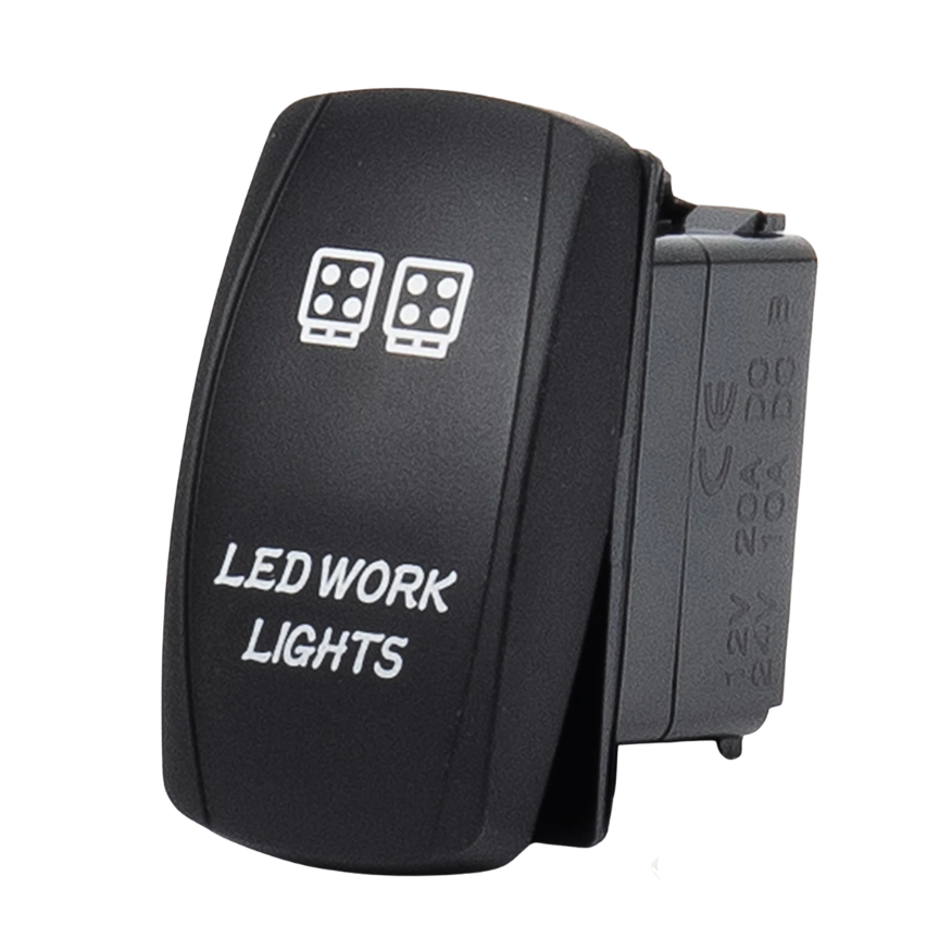 Rectangular ON-OFF Rocker Switch with LEDs / Work Lights