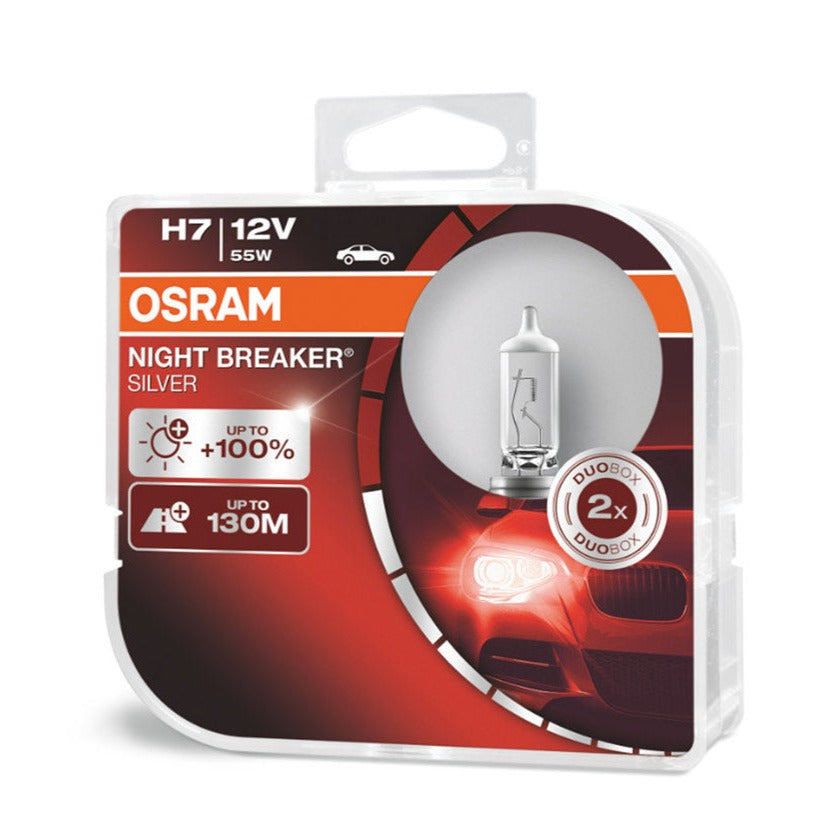 Osram H7 12V NIGHT BREAKER ZILVER +100% / Pack van 2 - spo-cs-disabled - spo-default - spo-disabled - spo-notify-me-disa