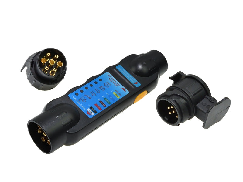 Buy Car Trailer Towing Lighting Tester with Adapters, 12v Plug & Socket 7 - 13 pin -  for sale