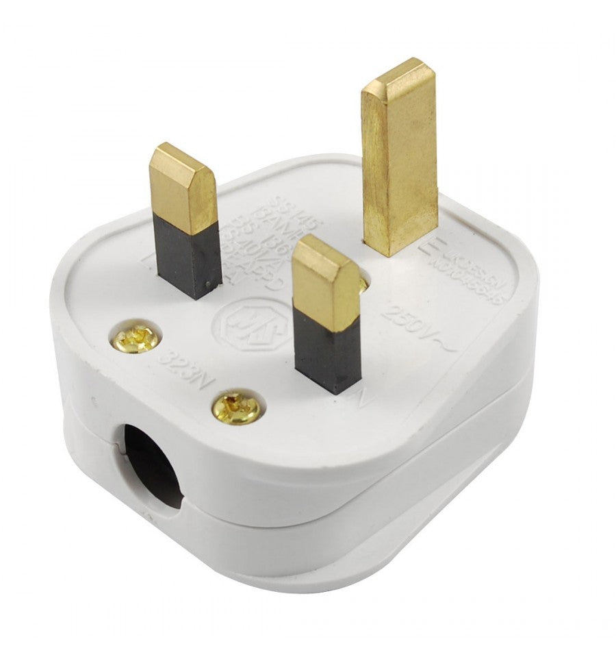 White Plug 13A - Electrical - Mains - spo-cs-disabled - spo-default - spo-disabled - spo-notify-me-disabled
