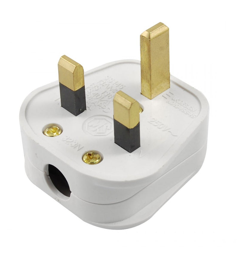 Buy White Plug 13A - Electrical - Mains for sale