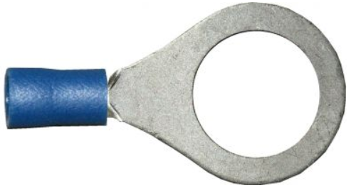 Blue Ring Terminals 13 mm / pakke med 100 - spo-cs-deaktiveret - spo-default - spo-deaktiveret - spo-notify-me-deaktiveret