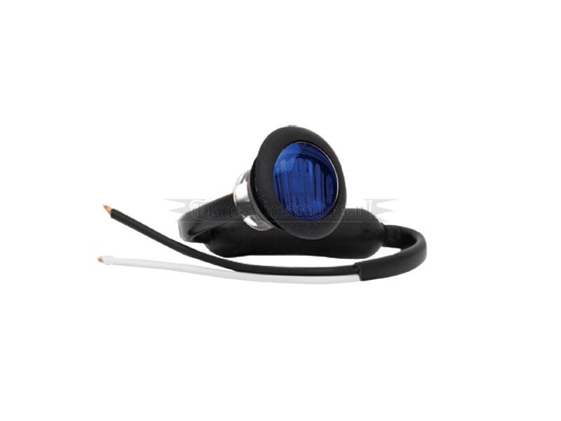 Buy Blue Round LED Bullet Marker Lights by LED Autolamps - Front & Rear Marker Lights for sale