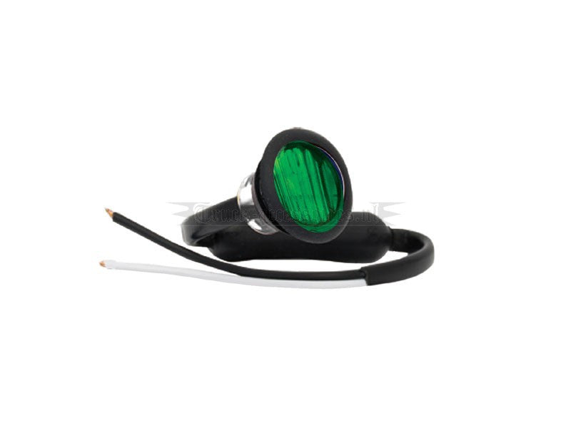 Green Round LED Bullet Marker Lights by LED Autolamps - Front & Rear Marker Lights - spo-cs-disabled - spo-default - sp