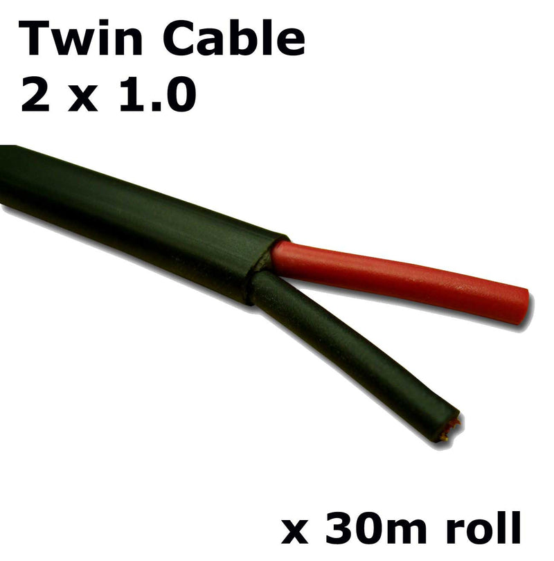 Buy Twin Core Auto Cable / 2 x 1mm Flat Thin Wall Cable - Automotive Cable for sale
