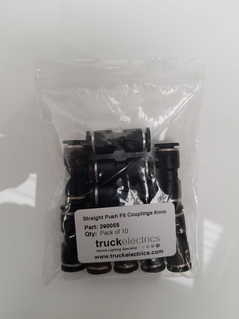 Buy Straight Plastic Push-Fit Couplings / Pack of 10 - Push Fit Connectors for sale