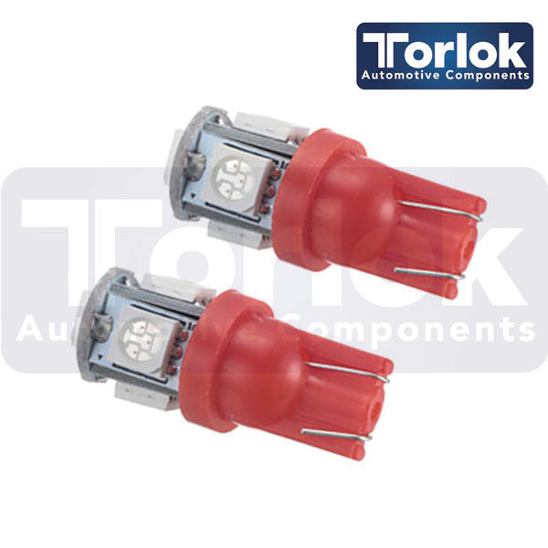 Lâmpadas de estacionamento LED Torlok Premium 24v T10 para caminhões / pacote de 10 - lâmpadas LED - lâmpadas LED para carro - spo-cs-disabled