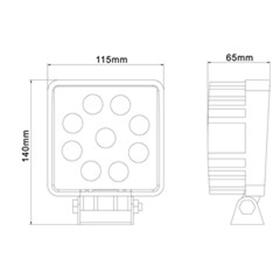 LED arbeidslys / Square / 27w - spo-cs-disabled - spo-default - spo-disabled - spo-notify-me-disabled