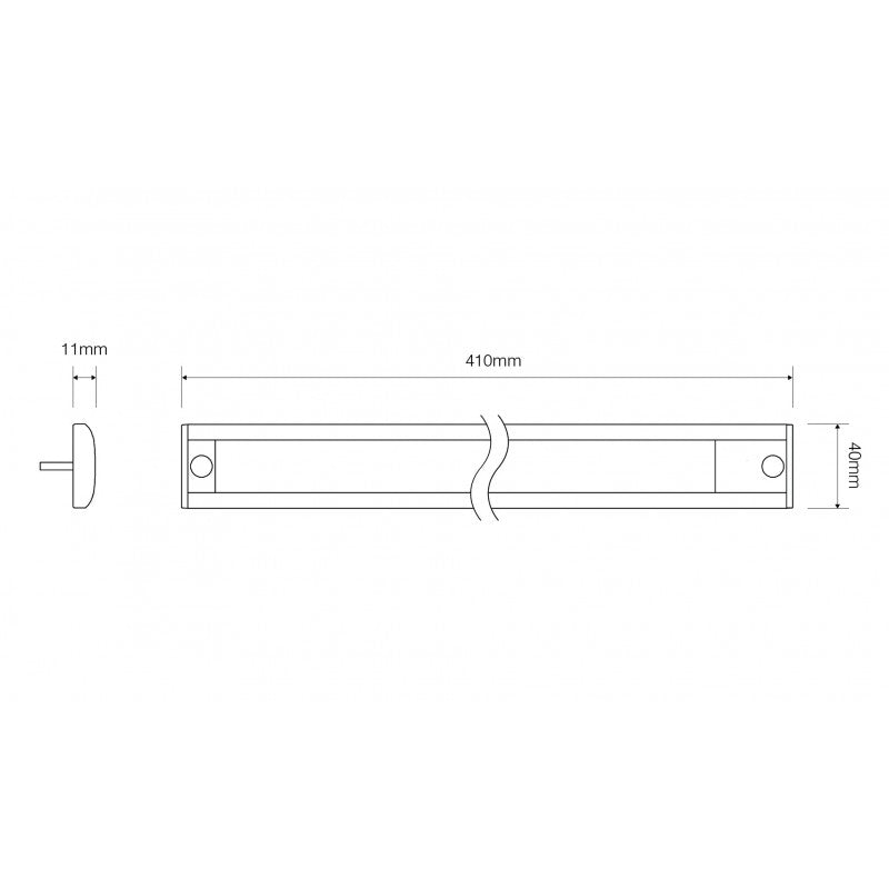 Binnenlamp met aanraakknop 410 mm 24v / grijze voet / LED Autolamps - spo-cs-uitgeschakeld - spo-standaard - spo-uitgeschakeld