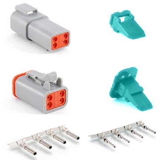 Deutsch Style Connectors / 4 Way - spo-cs-disabled - spo-default - spo-disabled - spo-notify-me-disabled