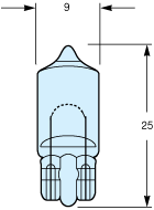 12v 5w Capless / Wedge Base / Pack of 10 - Bulbs - Bulbs For Cars 12v - spo-cs-disabled - spo-default - spo-enabled - s