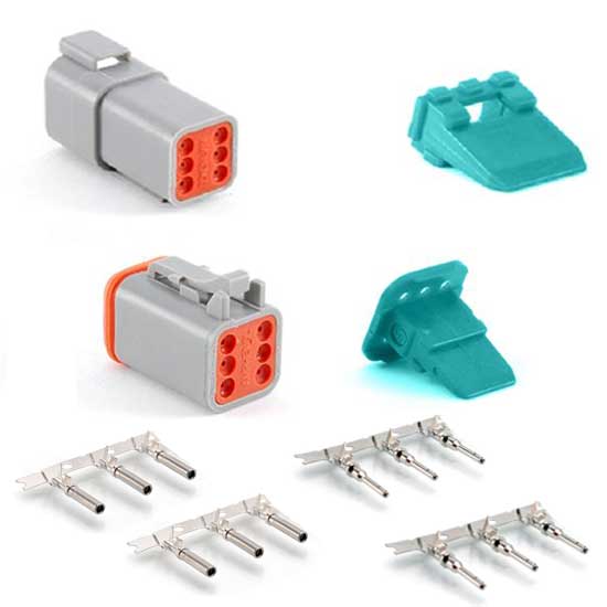 Deutsch Style Connectors / 6 Way - spo-cs-disabled - spo-default - spo-disabled - spo-notify-me-disabled