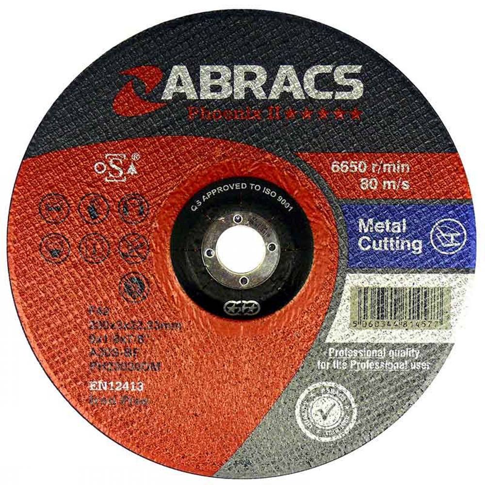 Abracs ultratynne metallskjæreskive / 230 x 1.9 mm (9") / pakke med 5