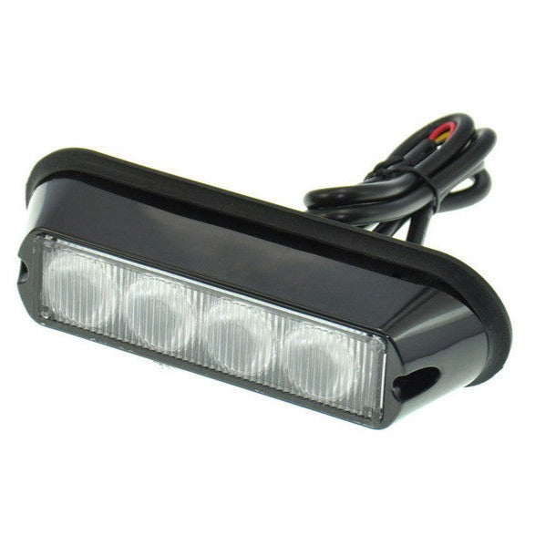 Varnings-LED-ljushuvud 4x LED AMBER 12/24v - Varningsljus - spo-cs-inaktiverad - spo-standard - spo-aktiverad