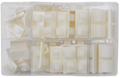Clips de cables adhesius assortits / Paquet de 122 peces - Caixes assortides - Bin:Y2 - spo-cs-disabled - spo-default - spo-disa