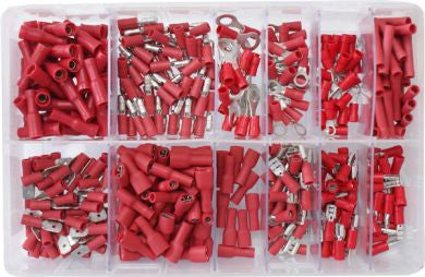 Conectores elétricos vermelhos 400 peças - caixas variadas - bin:y6 - spo-cs-disabled - spo-default - spo-disabled - spo-not