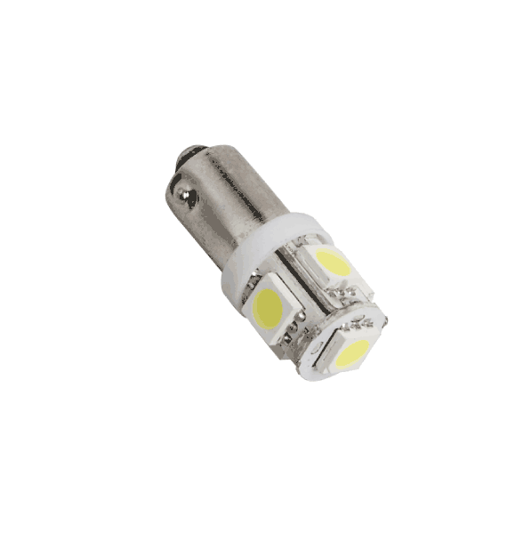 12v Ba9 LED bilpærer, 5 x LED erstatter 233 (T4W) pakke med 2 - LED-pærer - LED-bilpærer - spo-cs-deaktiveret - spo-standard