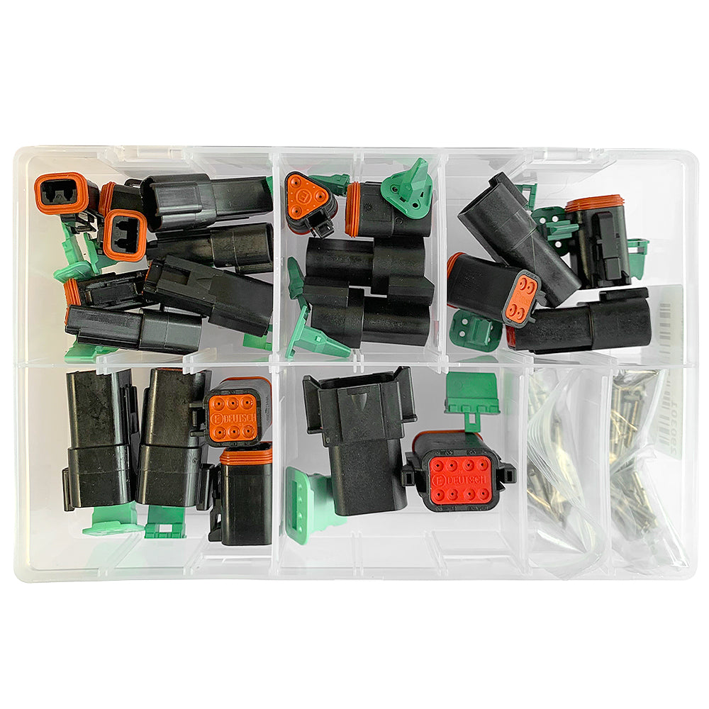 Assorted Box of DEUTSCH Connectors DT Series / 144 Pieces - bin:y10 - spo-cs-disabled - spo-default - spo-enabled - spo