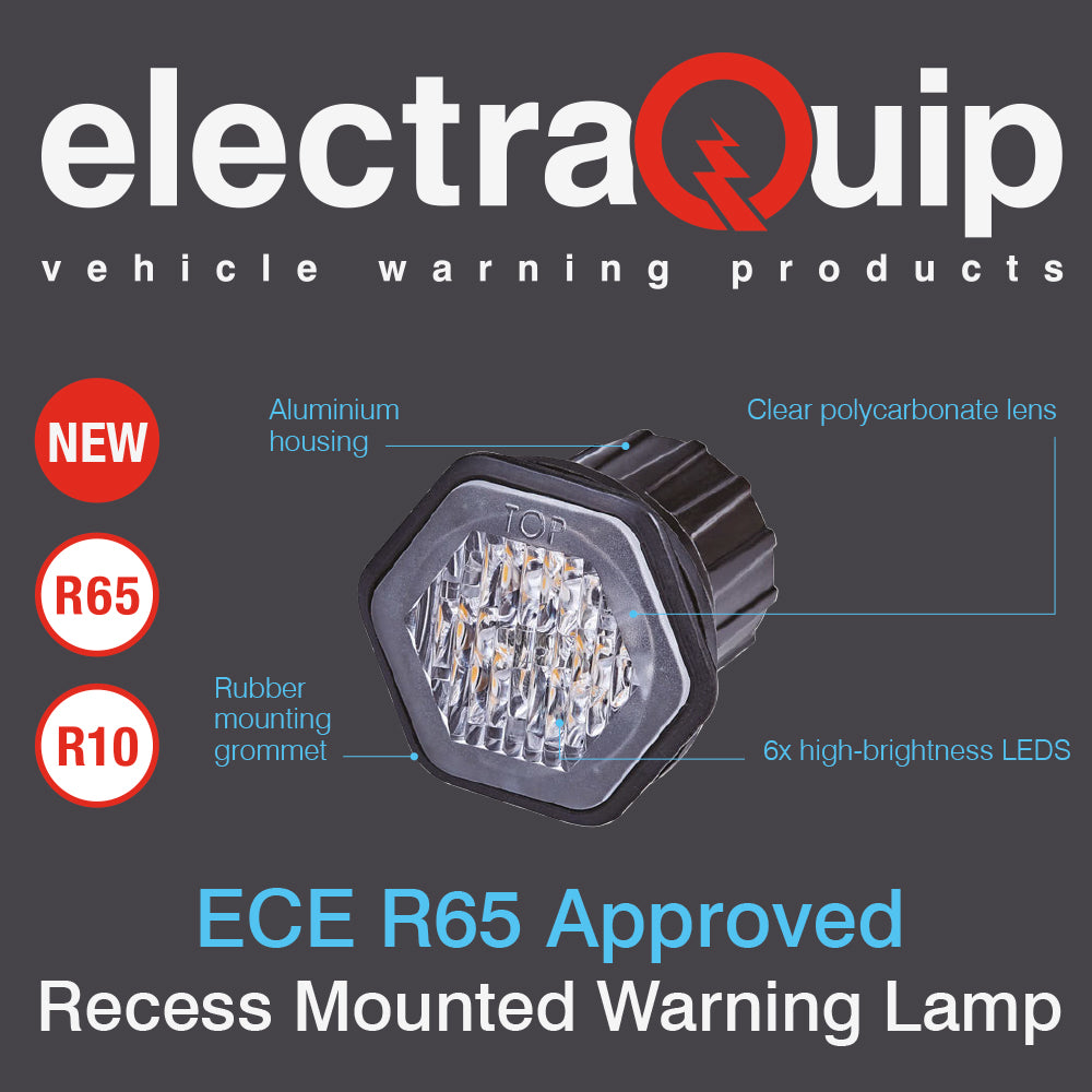 Electraquip Recess Mounted Hazard Strobe Light / R65 Godkendt - spo-cs-deaktiveret - spo-standard - spo-deaktiveret