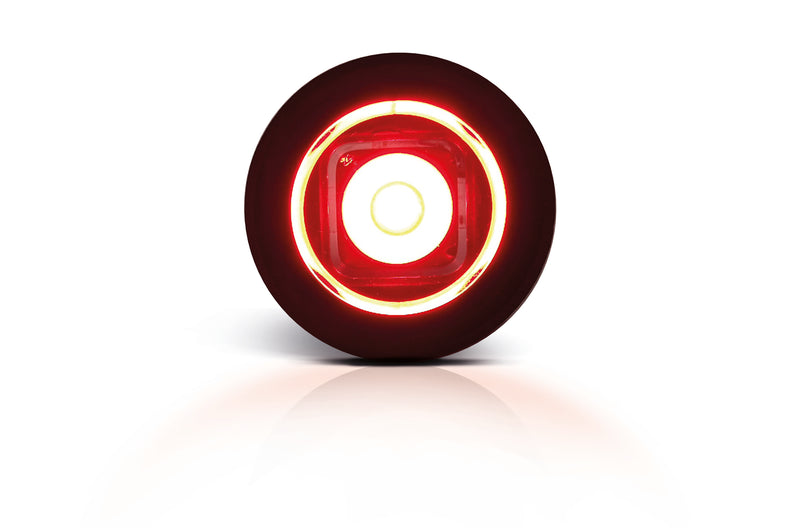 Buy LED Bulls Eye Round Marker Lamp with Flat & Curved Gasket -  for sale
