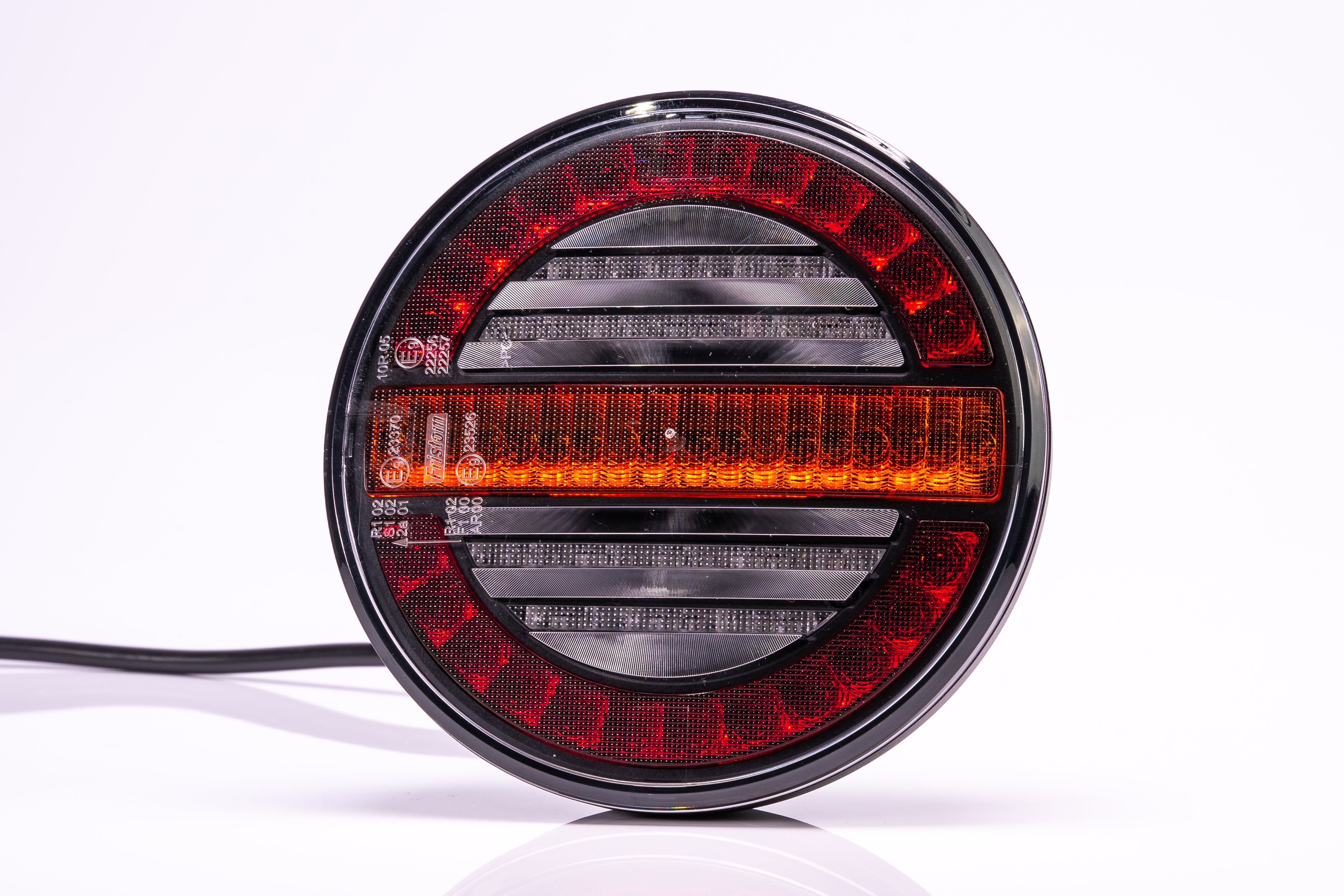 Dynamic Hamburger LED Tail Light Rear Brake Stop Indicator Trailer