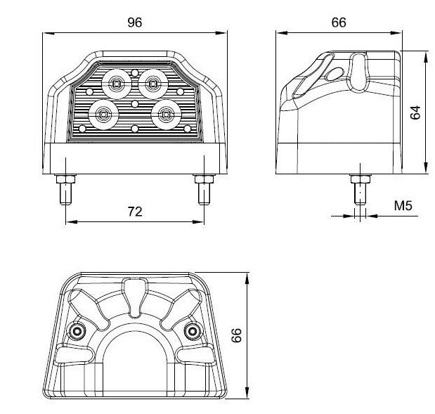 Buy LED Number / Licence Plate Lamp - Front & Rear Marker Lights - Number Plate Lights for sale