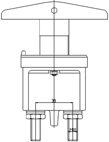 Batteriisolatorkontakt med fast håndtag - spo-cs-deaktiveret - spo-standard - spo-aktiveret - spo-notify-me-deaktiveret - Swit