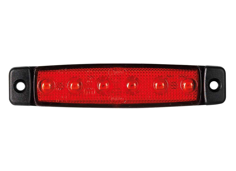 Rode slanke LED-achtermarkeringslamp voor vrachtwagens - markeringslichten voor en achter - spo-cs-uitgeschakeld - spo-standaard - spo-uitschakelen
