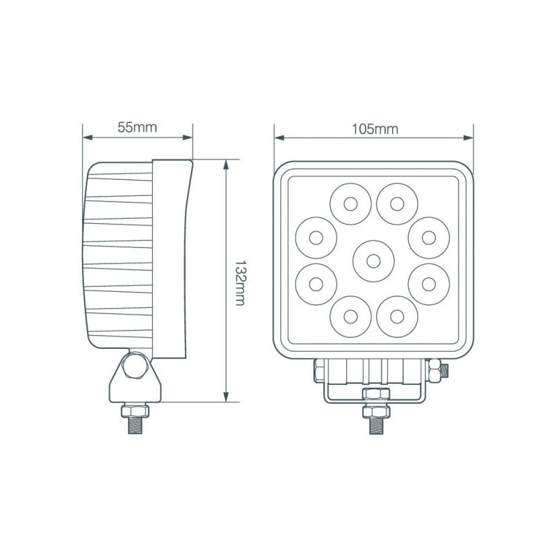 Quadratische 27-W-Flutlampe von LED Autolamps – spo-cs-disabled – spo-default – spo-disabled – spo-notify-me-disabled