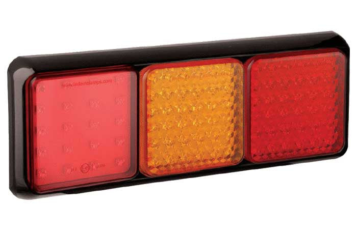 Drievoudige combinatielamp met stop, staart, richtingaanwijzer en mist van LED Autolamps 100BFARME - spo-cs-uitgeschakeld - spo-standaard - s