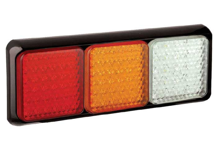 Tredobbelt kombinationslampe - stop/bagage/blinklys/baggear - LED autolamper 100BRAWME - spo-cs-deaktiveret - spo-standard - spo-d