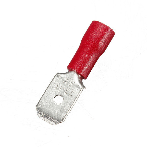 Red Male Spade Terminals 4.8mm / Pack of 100 - spo-cs-disabled - spo-default - spo-disabled - spo-notify-me-disabled