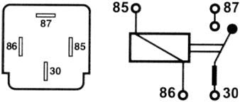 12v 30A gezekerd 4-pins relais met afneembare beugel - Relais - spo-cs-uitgeschakeld - spo-standaard - spo-ingeschakeld - spo-notify-m
