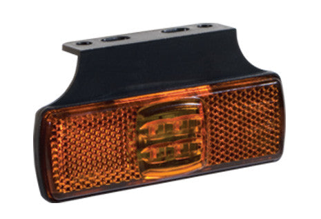 Slimline Amber sidemarkeringslampe med vandret beslag - Fristom - spo-cs-deaktiveret - spo-default - spo-deaktiveret - spo