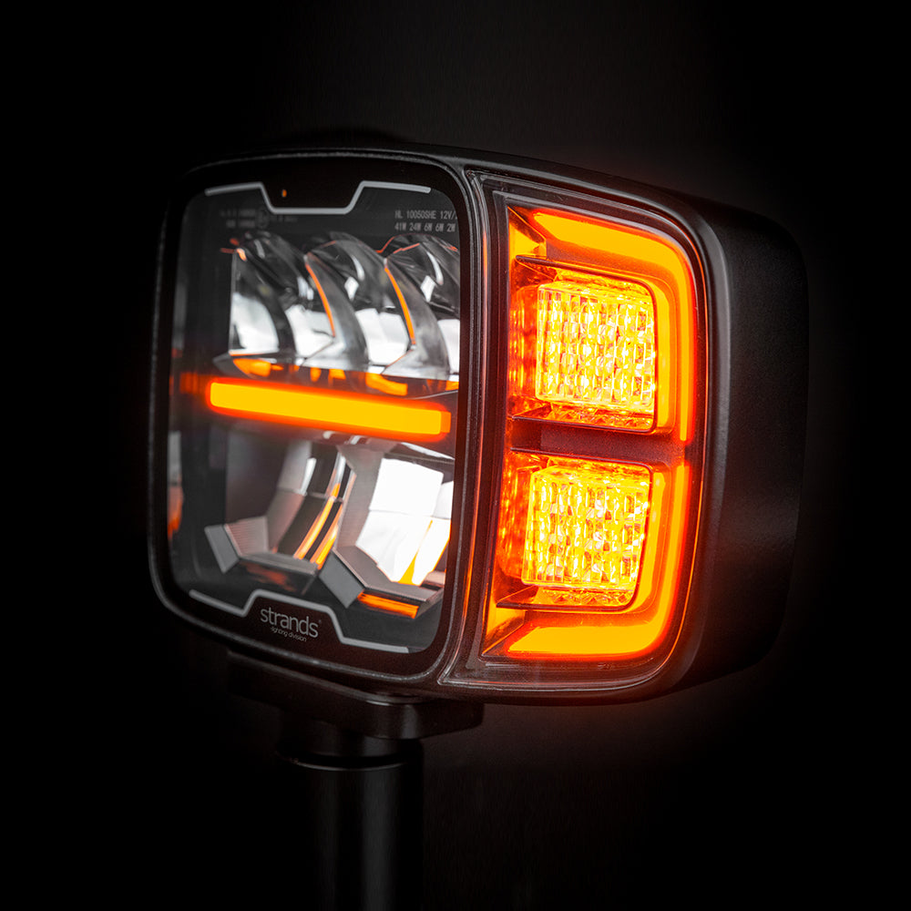 Strands HI-LO LED-lampe med fjernlys, nærlys og indikator - spo-cs-deaktivert - spo-standard - spo-aktivert - spo-varsler