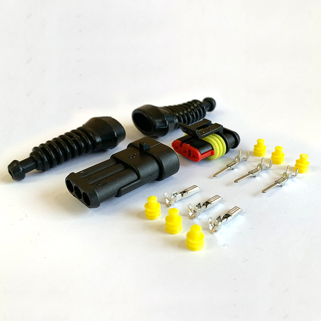 SuperSeal Connector Kit / 3 Pin / With Rubber Boots - spo-cs-disabled - spo-default - spo-disabled - spo-notify-me-disa