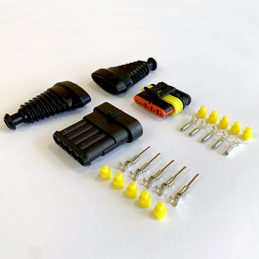 SuperSeal Connector Kit / 5 Pin / With Rubber Boots - spo-cs-disabled - spo-default - spo-disabled - spo-notify-me-disa