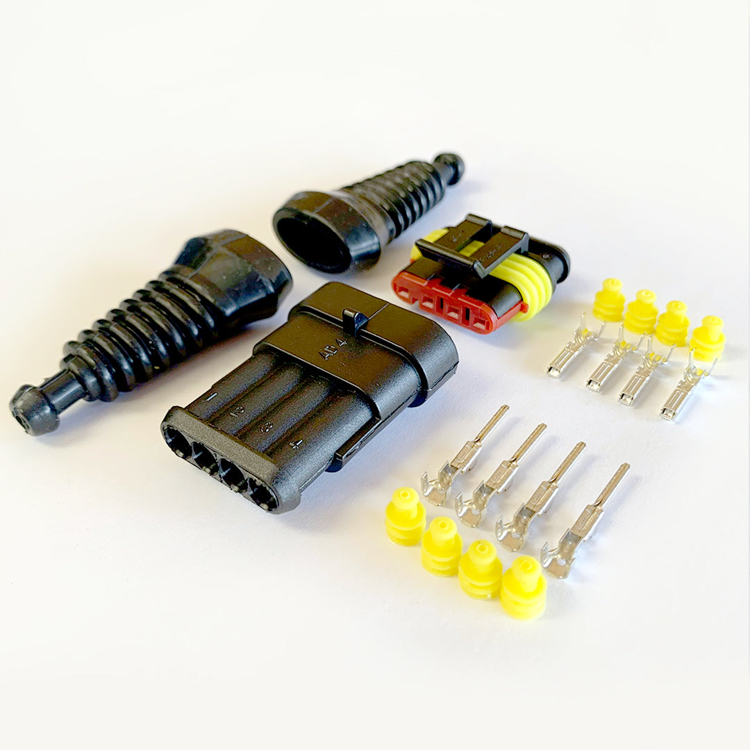 SuperSeal Connector Kit / 4 Pin / With Rubber Boots - spo-cs-disabled - spo-default - spo-disabled - spo-notify-me-disa