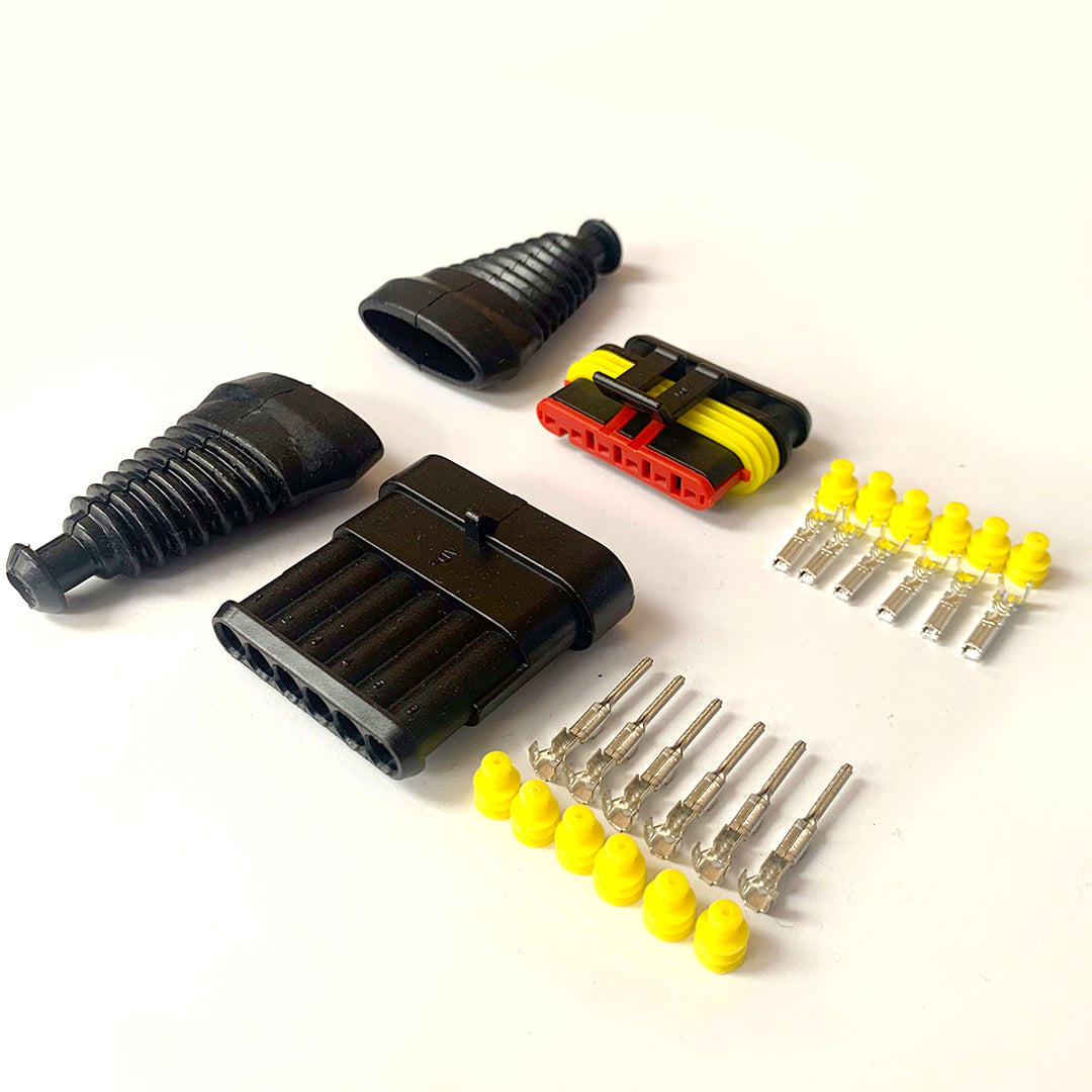 SuperSeal Connector Kit / 6 Pin / With Rubber Boots - spo-cs-disabled - spo-default - spo-disabled - spo-notify-me-disa