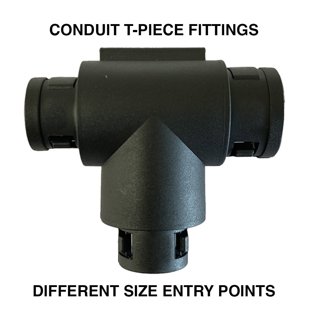 Conduit Tee Piece Fittings / Non Equal / Pack of 5 - spo-cs-disabled - spo-default - spo-disabled - spo-notify-me-disab